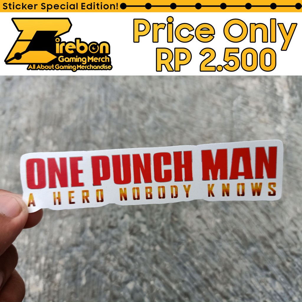 

Sticker Stiker One Punch Man A Hero Nobody Knows