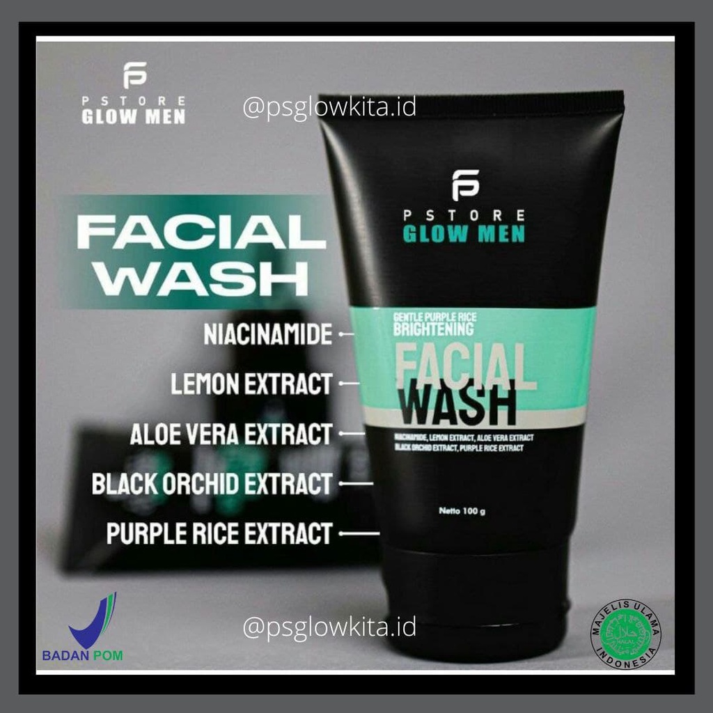 Pstore Glow Men || psglow men || Serum Cowok || psglow men whitening serum