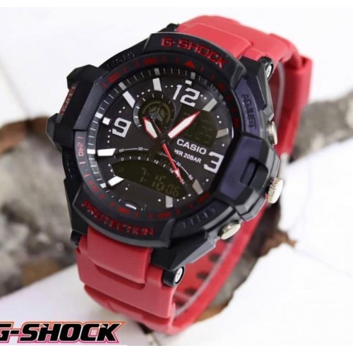 JAM TANGAN PRIA G-SHOCK CASIO GA-1000 PESAWAT SERI BLACK GS