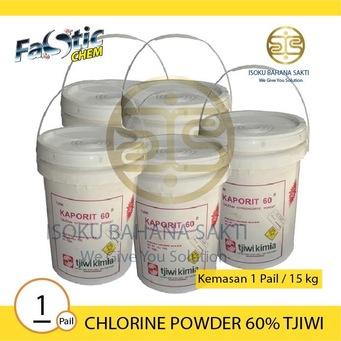 Pembersih Kaporit Tjiwi 60% 15Kg - Kaporit Bubuk 15Kg