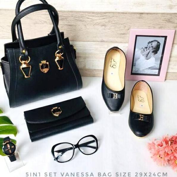 SALEE TAS PAKET 5IN1 VANESSA TAS SESERAHAN NIKAHAN TAS PAKETAN MURAH TAS WANITA TAS SELEMPANG TE