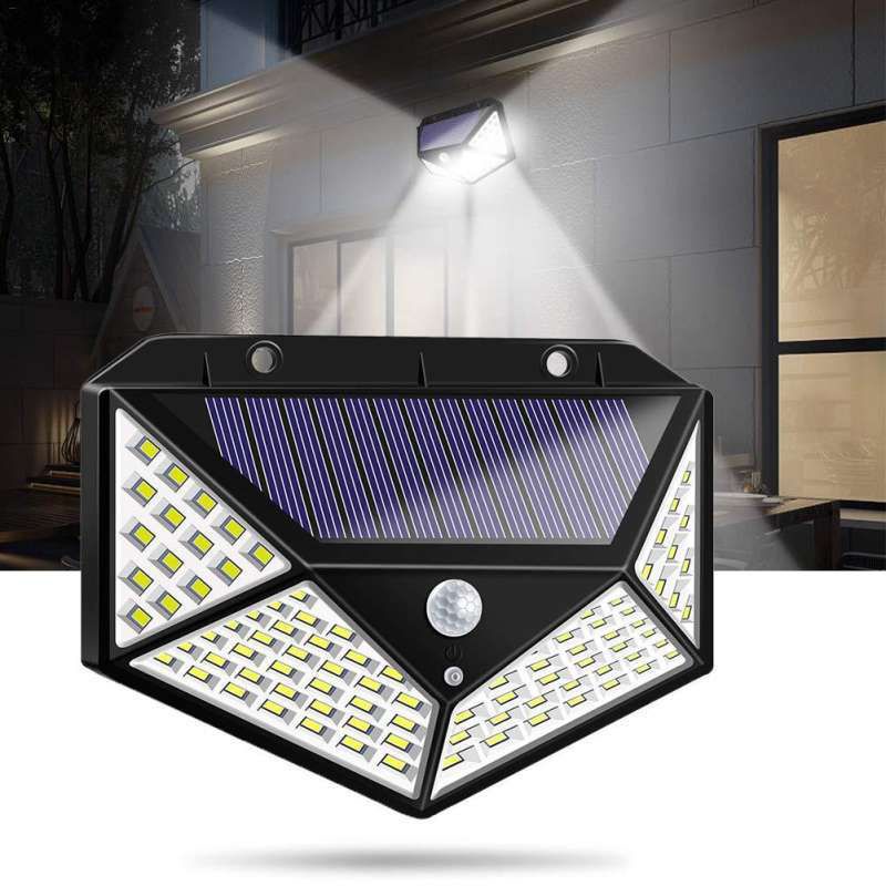 Lampu Taman 100 LED / 30 LED Non Sensor Lampu Solar Tenaga Surya Anti Air Non Sensor untuk Outdoor