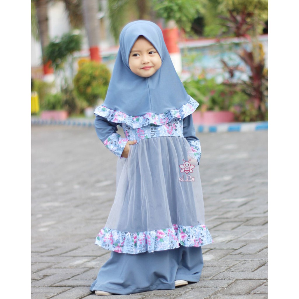 Gamis Anak Perempuan - Dress Anak Perempuan - Baju Muslim Anak Perempuan  - Safwa Dress