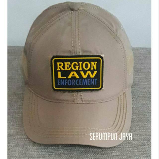 TOPI REGION LAW ENFORCEMENT - TOPI SATPOL PP - TOPI REGION LAW VELCRO TAN