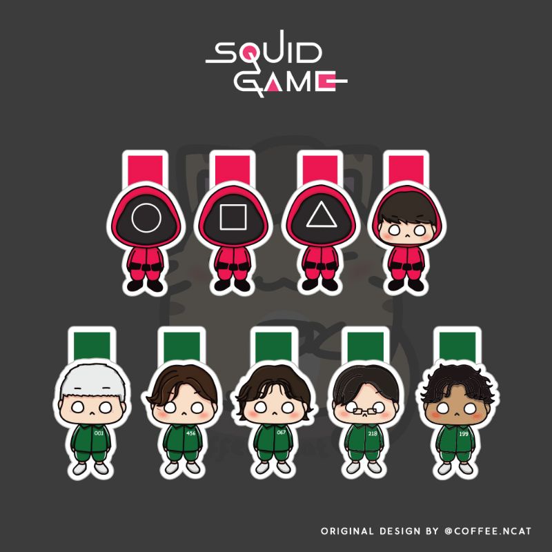 

Bookmark Squid Game / Pembatas Buku Squid Game Planner Book