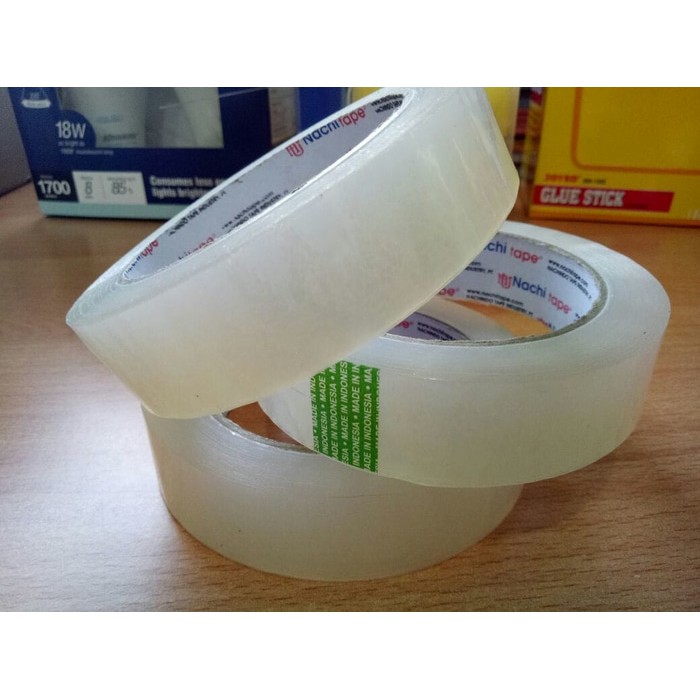 [PER ROLL] Lakban Bening 1 inch Nachi / OPP Tape / Naci