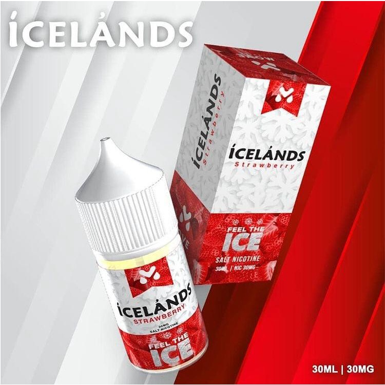 LIQUID ICELANDS STRAWBERRY SALT NIC - LIQUID ICELANDS 30ML - 30MG