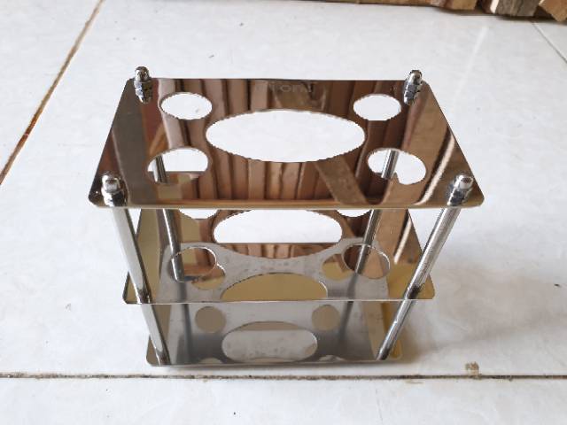 Tempat / rak odol dan sikat gigi stainless silverstar anti karat