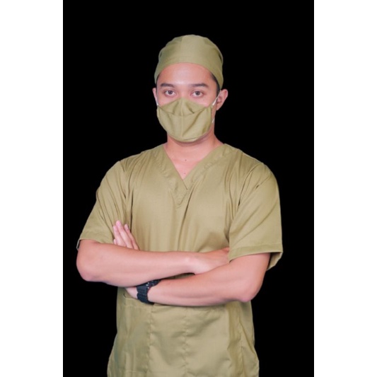 Baju Ok Oka Lengan Pendek | Baju Jaga Perawat Dokter Petugas Medis Nakes