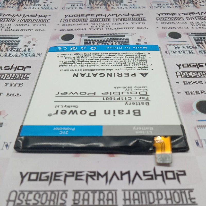 BATRE BATERAI BATTERY ASUS ZENFONE 3 5.2 ZE520KL ZENFONE LIVE C11P1601 ZB501KL BRAIN DOUBLE POWER (5