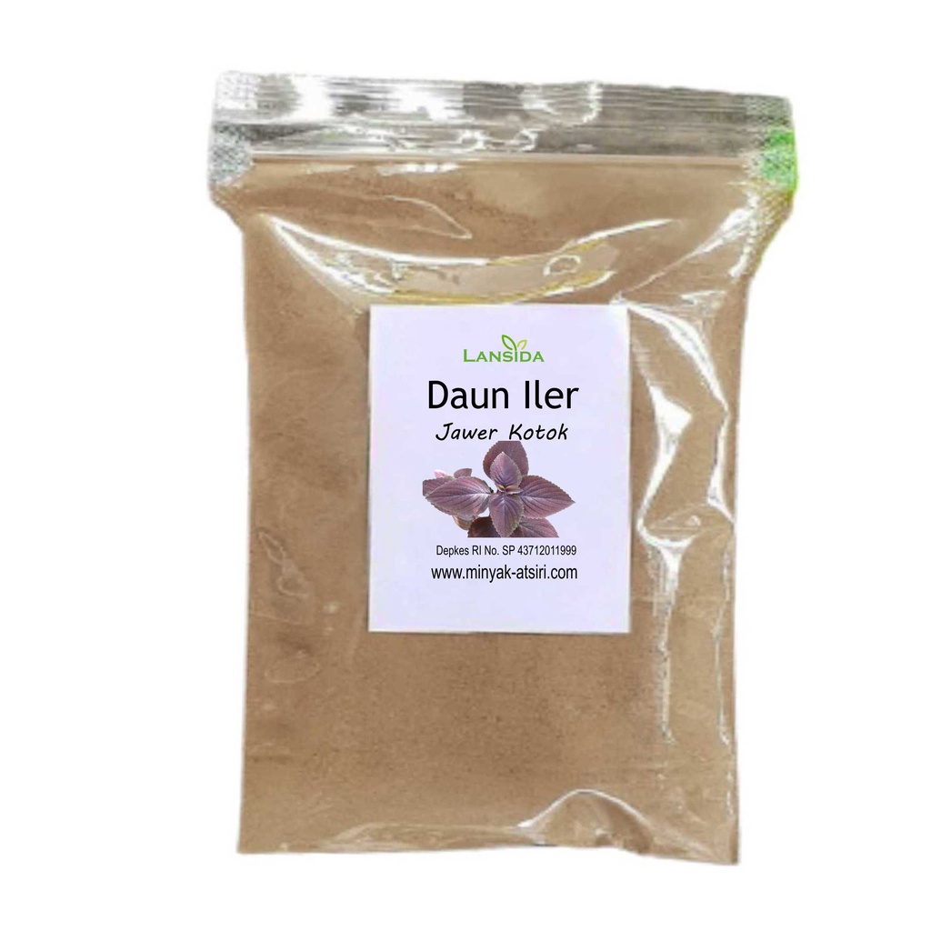 Bubuk Daun iler 250 g Serbuk Jawer Kotok Miana Kering Miyana Coleus Powder