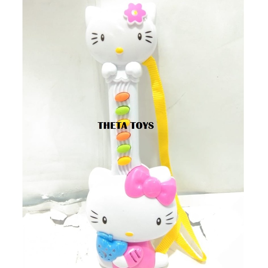 MAINAN GITAR MUSIK ANAK MAINAN EDUKASI ANAK MAINAN PIANO MOTIF GITAR MAINAN ORGAN MUSIK HELLO KITTYY