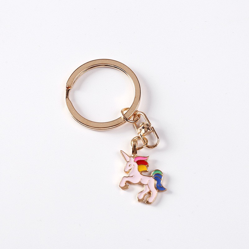 Lm Gantungan Kunci Kartun Unicorn Pola Hewan Lucu Shopee Indonesia