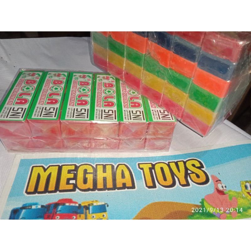 mainan lilin plastisin/malem isi 6 pcs