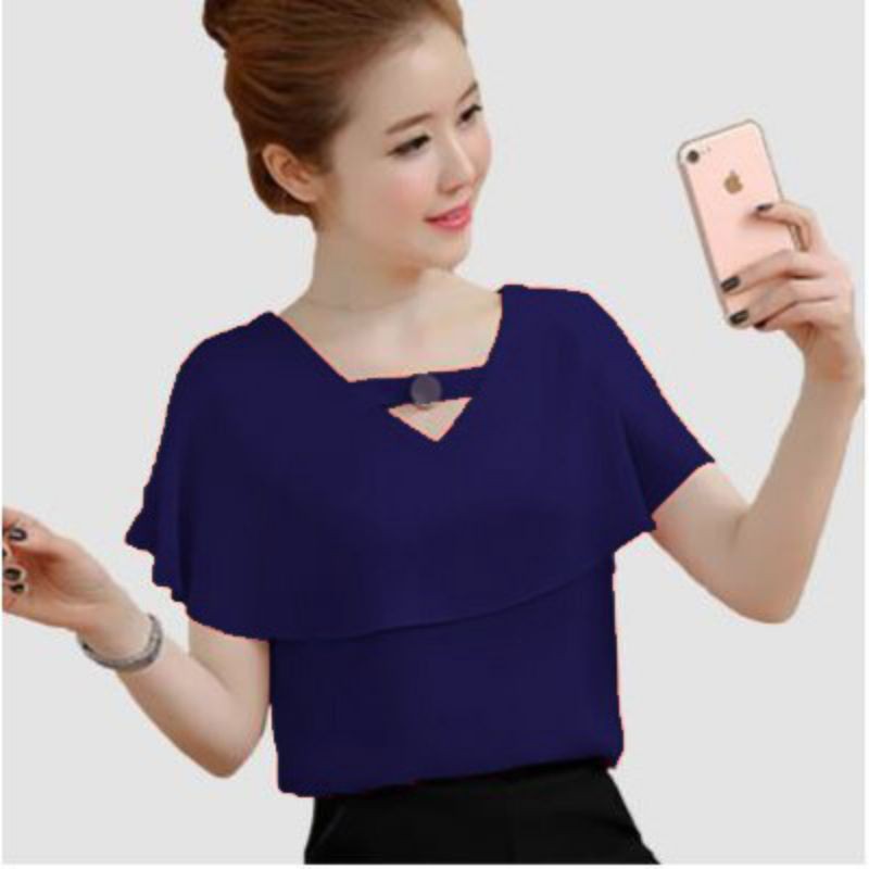 VIAGRA, BLOUSE, WANITA,DEWASA,POLOS,LAENGAN,PENDEK