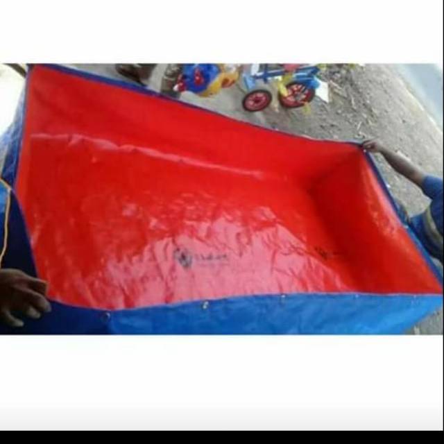 Terpal kolam kotak type A12 ukuran 6 x 4 x 1