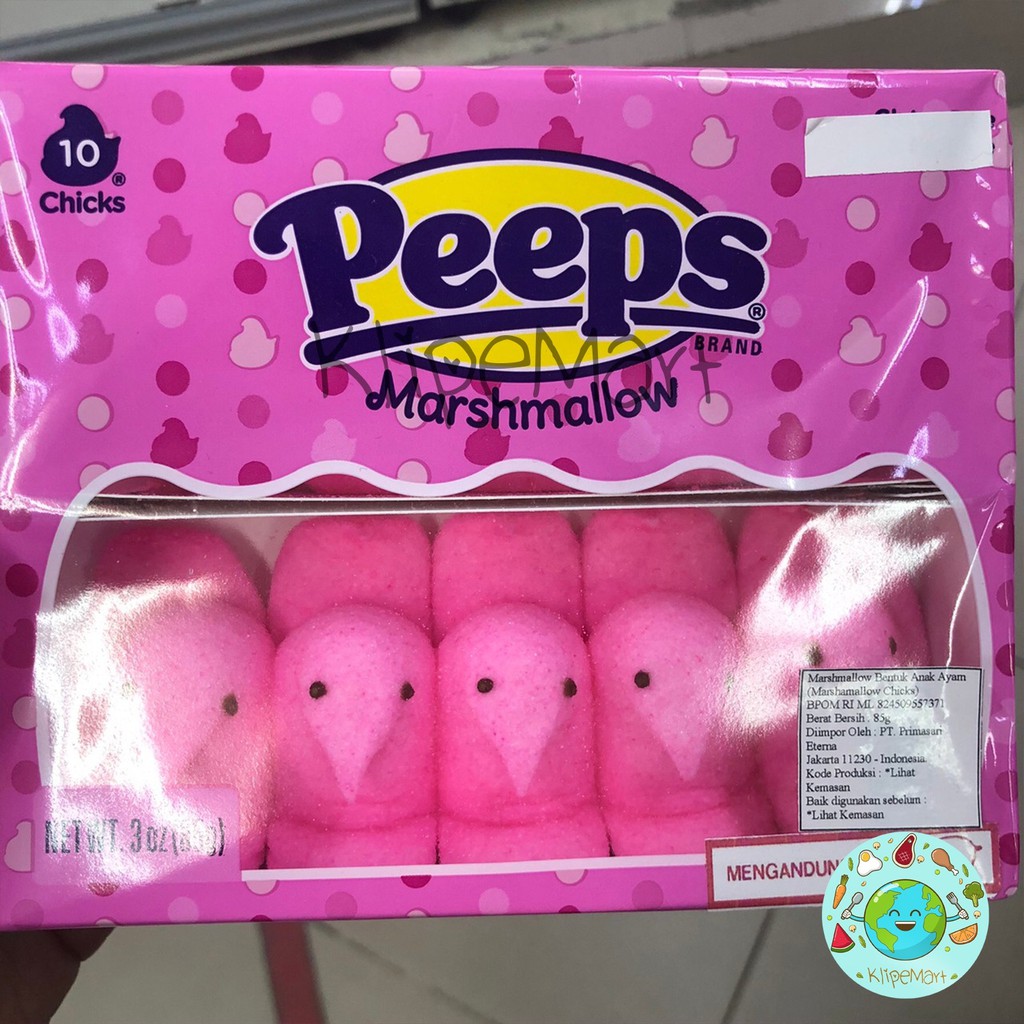 

Peeps marshmallow pink and yellow