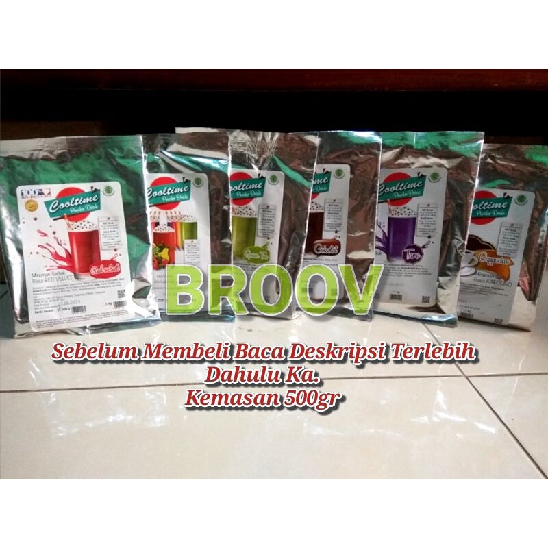 

BUBUK MINUMAN RASA 500gr/POWDER DRINK COOLTIME 500gr/BUBUK COOLTIME 500gr