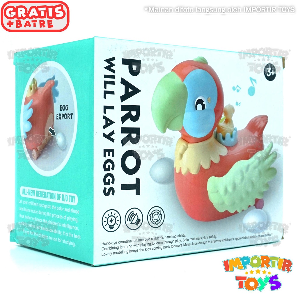 Mainan Anak Bebek Bertelur Egg Laying Elektrik Toys Kid Edukasi