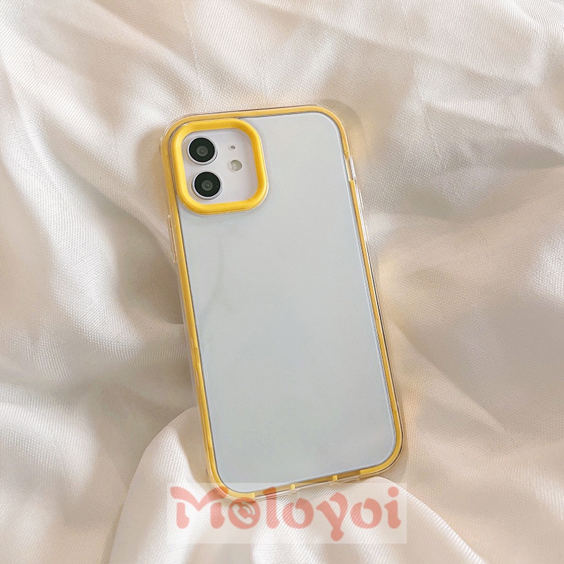 Soft Case TPU Transparan 3 in 1 Warna-Warni Untuk 11 XR 7 8 Plus XS X 12 11 13 Pro Max SE 2020