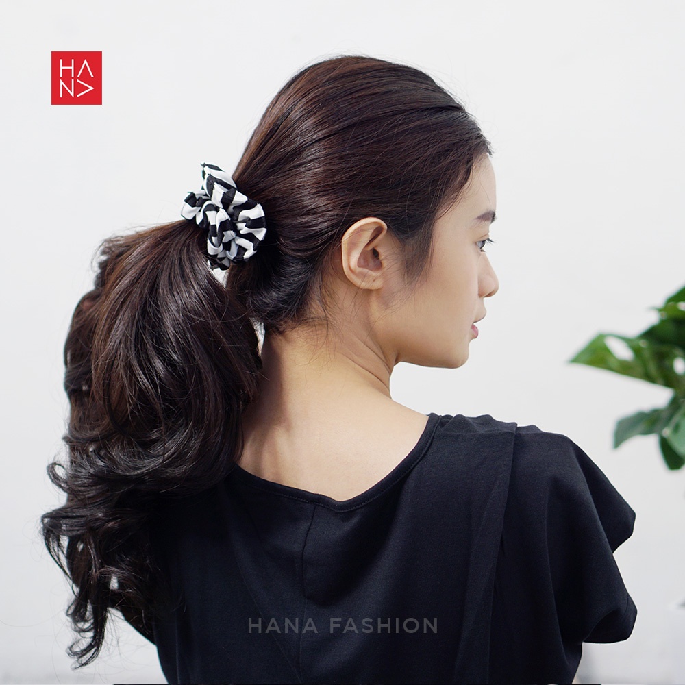 Hana Fashion - Amarylis Scrunchie Ikat Rambut Korean Style / Tali Rambut - AC014