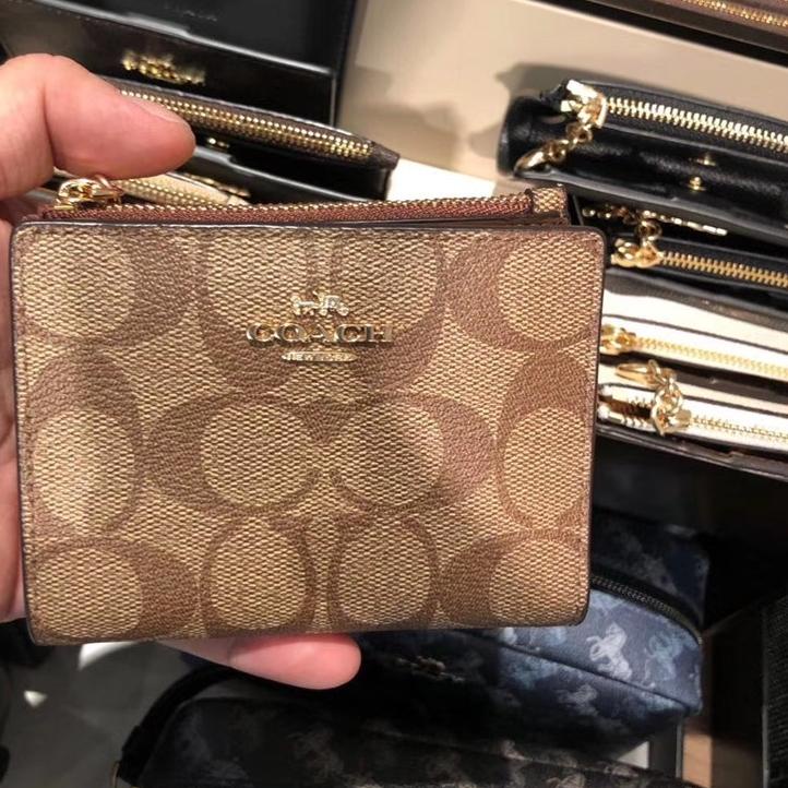 Harga TERMURAAH.. Coach Dompet Lipat Wanita coach women's two-fold short wallet coach wallet wanita 