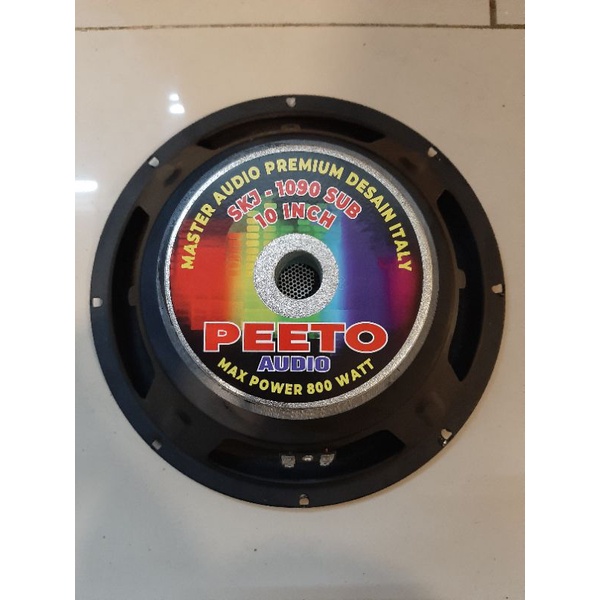 Subwoofer 800 Watt PEETO audio SKJ 1090 SUB 10 Inch High Quality BASS