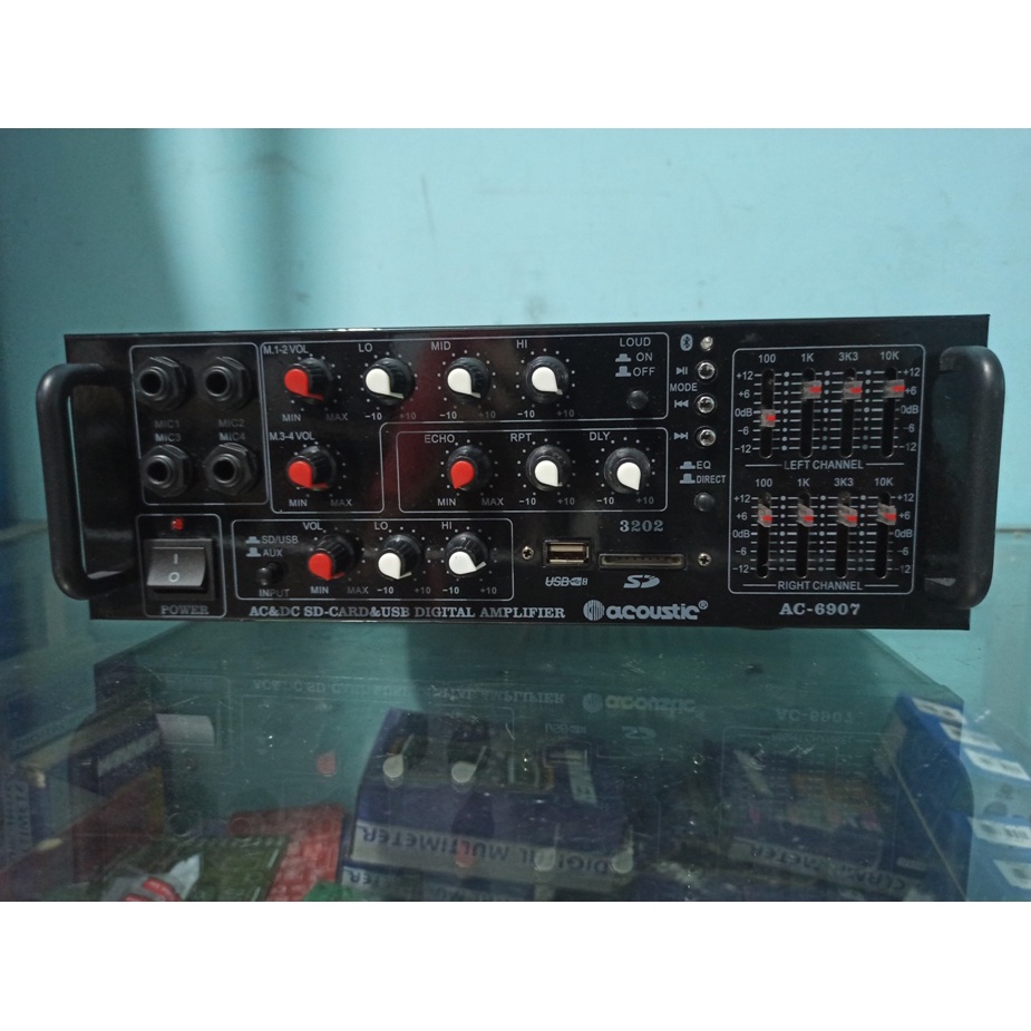 POWER AMPLIFIER PROFESIONAL KARAOKE ACOUSTIC 3202 (mp3,usb,BLUETOOTH)