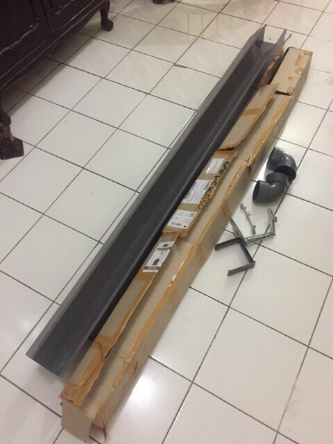 Sambungan Talang Air Pvc Kotak 4 Abu Merk Asvira