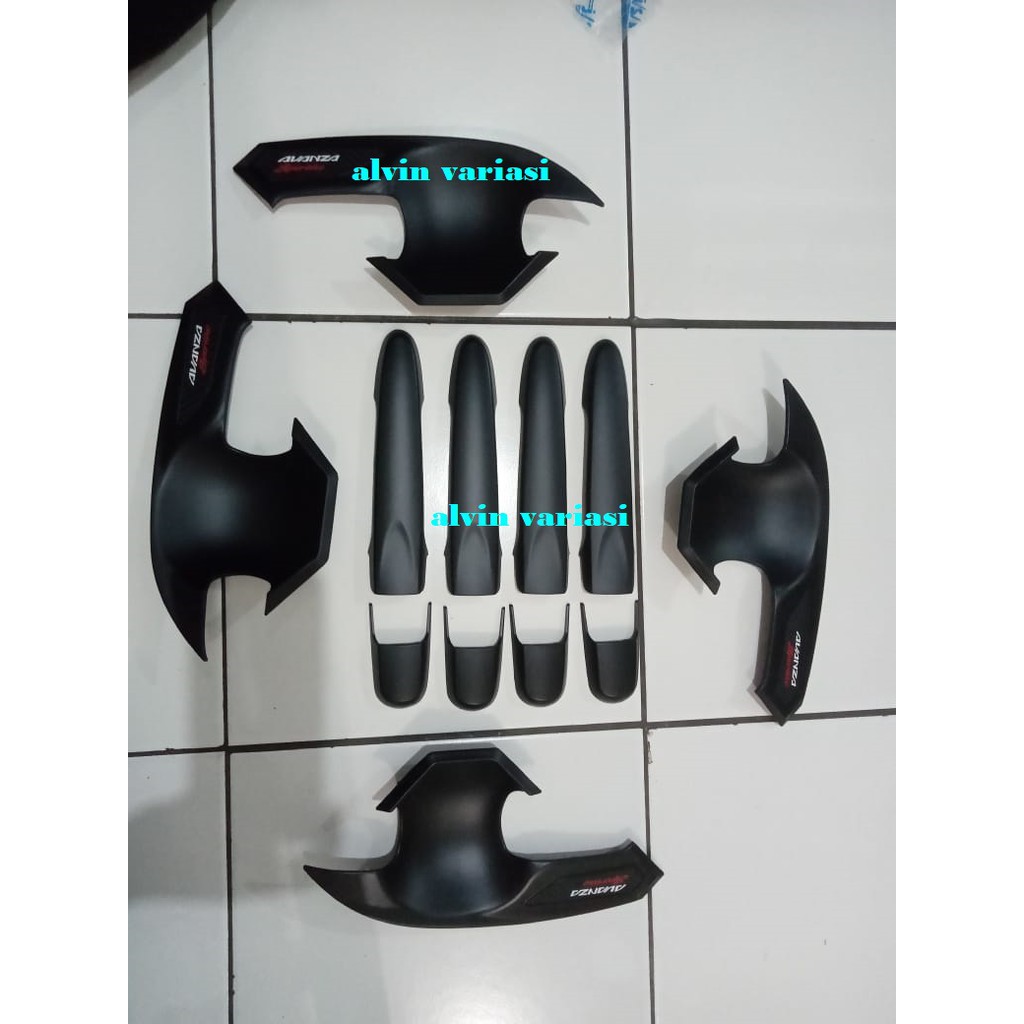 Paket Cover Handle& Outer Pintu +Tank cover All New Avanza HItam JSL