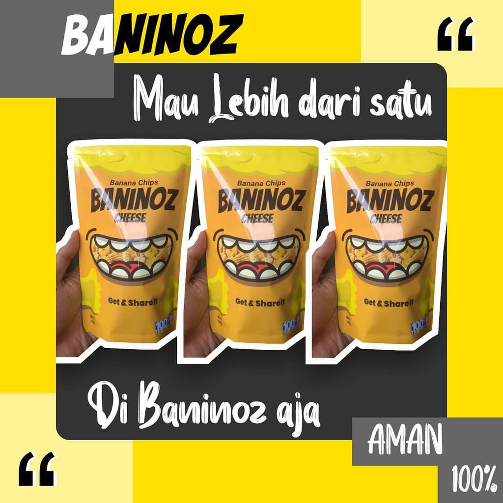 

Cemilan Baninoz | Keripik Pisang | Baninoz | oleh oleh lampung