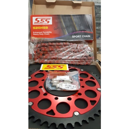 gear set gir paket klx 150 dtracker 520 48 50 51 52 Expedition Rantai Sss Racing
