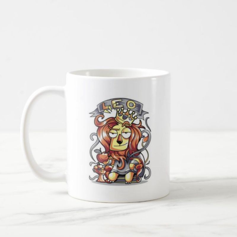 Mug custom lucu ZODIAK LEO