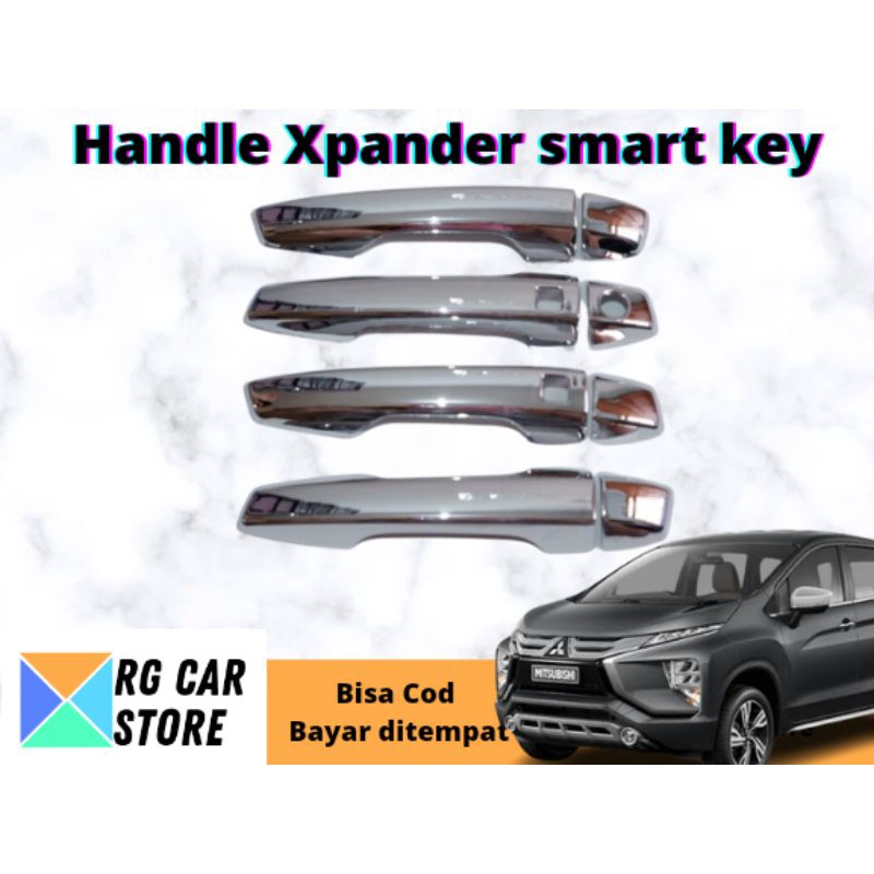 COVER HANDLE XPANDER SMART KEY WARNA CHROME DIJAMIN PNP