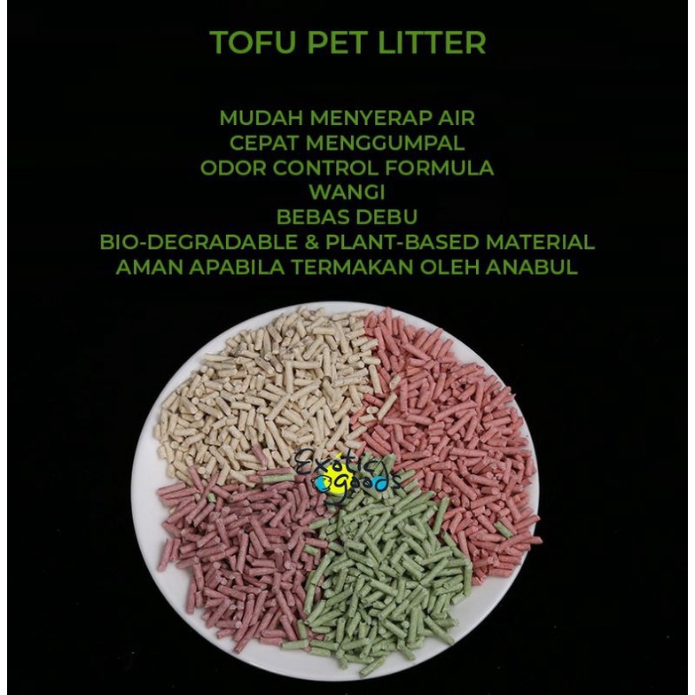 PET TOFU LITTER 6L PET LITTER TOFU PET LITTER TOFU LITTER KUCING ALAS KOTORAN KUCING CAT TOFU LITTER ALAS BEDDING HAMSTER PASIR KUCING ORGANIK SOYA CAT LITTER SOYA LITTER PASIR TOFU CLUMPING LITTER