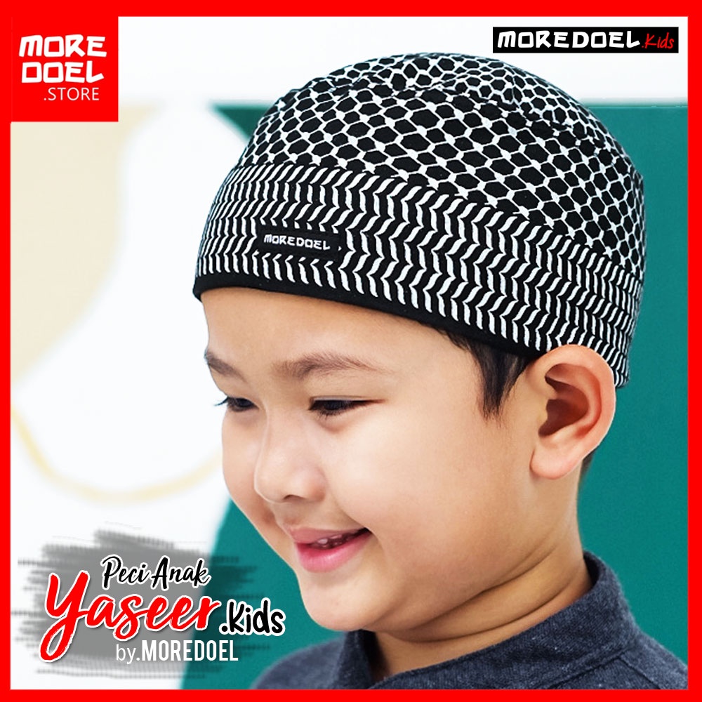 Peci Anak Motif Sorban Yaseer By Moredoel Lucu dan Elegant dan Mudah dilipat