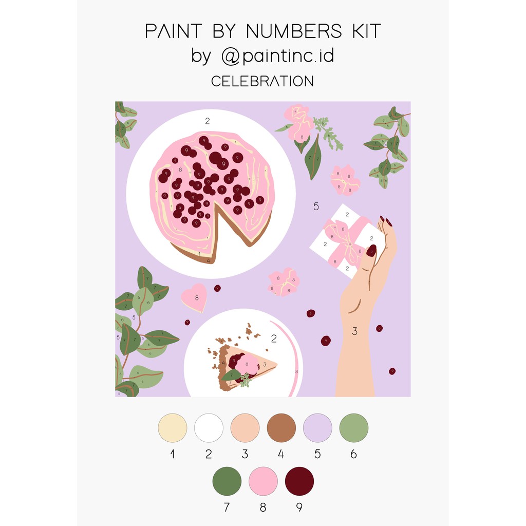 

Mi Paint by Numbers Kit: Celebration Paint Inc. ID Painting Kit Paint by Number Hampers