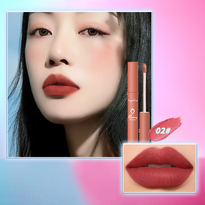 【READY STOCK】DR Matte Velvet Lipstick Waterproof Long Lasting Liptint 8 Color