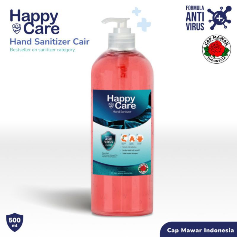 HAND SANITIZER CAIR COMBO STRAWBERRY 500ML + 1 LITER HAPPY CARE / HAND SANITIZER CAIR / HAND SANITIZER