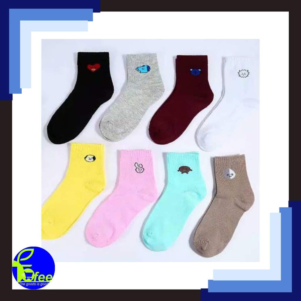 [IMPORT] -Kaos Kaki Panjang Kpop Bt21