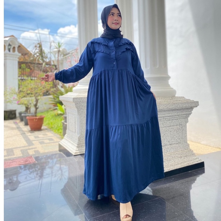 TERBARU TSANA DRESS BAHAN KATUN RAYON SIZE JUMBO FASHION MUSLIM TERBARU
