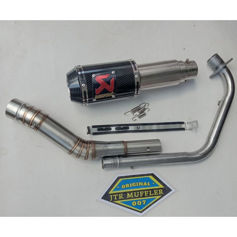 Knalpot AKRAPOVIC Gp m1 CBR 150R K45 LOKAL THAILAND CBR 150R FACELIFT FULLSYSTEM