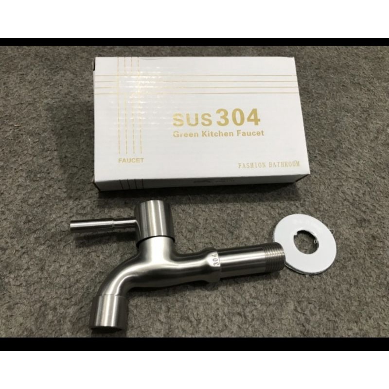 Kran tembok long stainless / kran tembok panjang stainless