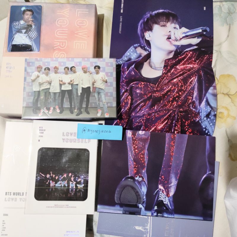 bts love yourself seoul dvd fullset unsealed photocard namjoon rm pc poster suga yoongi dengan POB j
