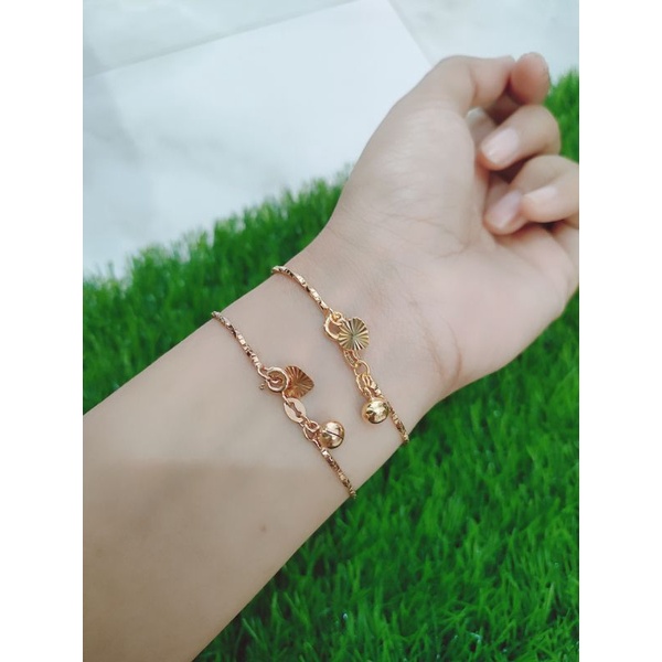 GELANG ITALI KACA LILIT FULL &amp; GELANG ITALI KACA 1/2 LILIT + 1 BEL + LOVE UKIR /GELANG PERAK ASLI SILVER 925 LAPIS EMAS/GELANG FASHION WANITA TERBARU