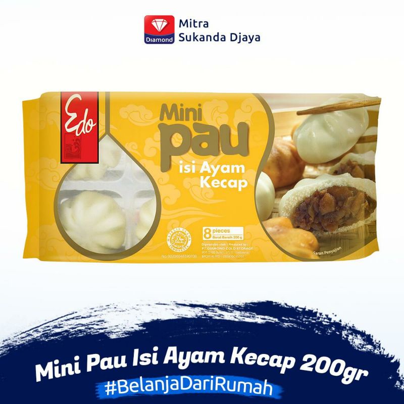 

EDO Mini Pau Isi Ayam Kecap 200gr