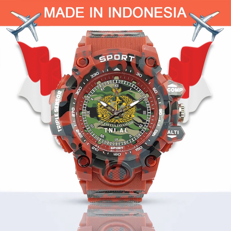 (SPECIAL EDITION) JAM TANGAN LOGO TNI-AL WATER RESISTANT NO.17