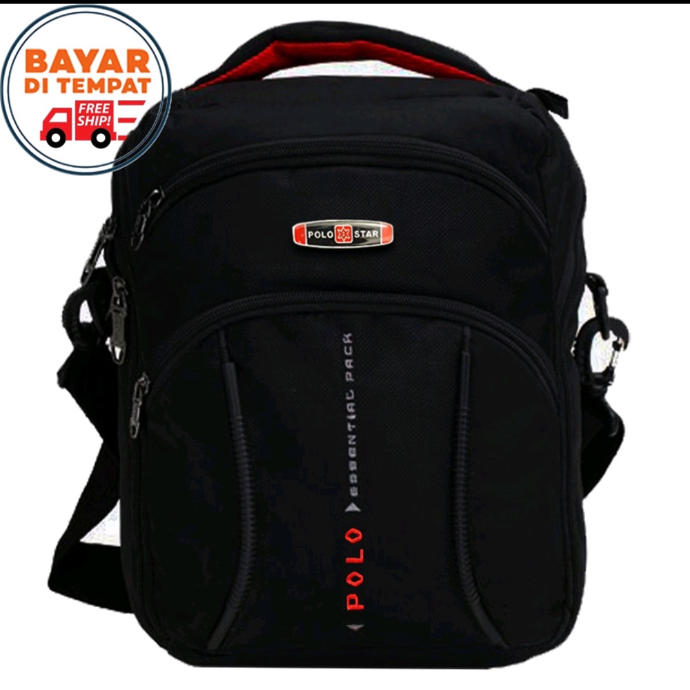 11.11 Shopee Super BIG SALE!! POLO Tas Selempang Pria Model 39120 Tas Tablet 10 Inchi Tas Outdoor Bahan Nilon Waterproof