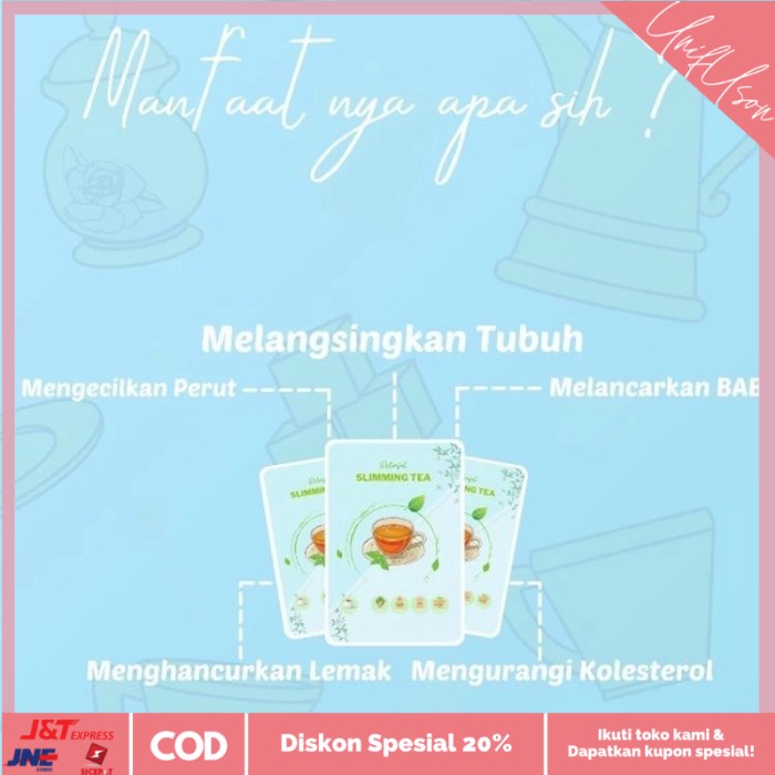 

⭐COD⭐ Slimming Tea Premium 1000% ORI