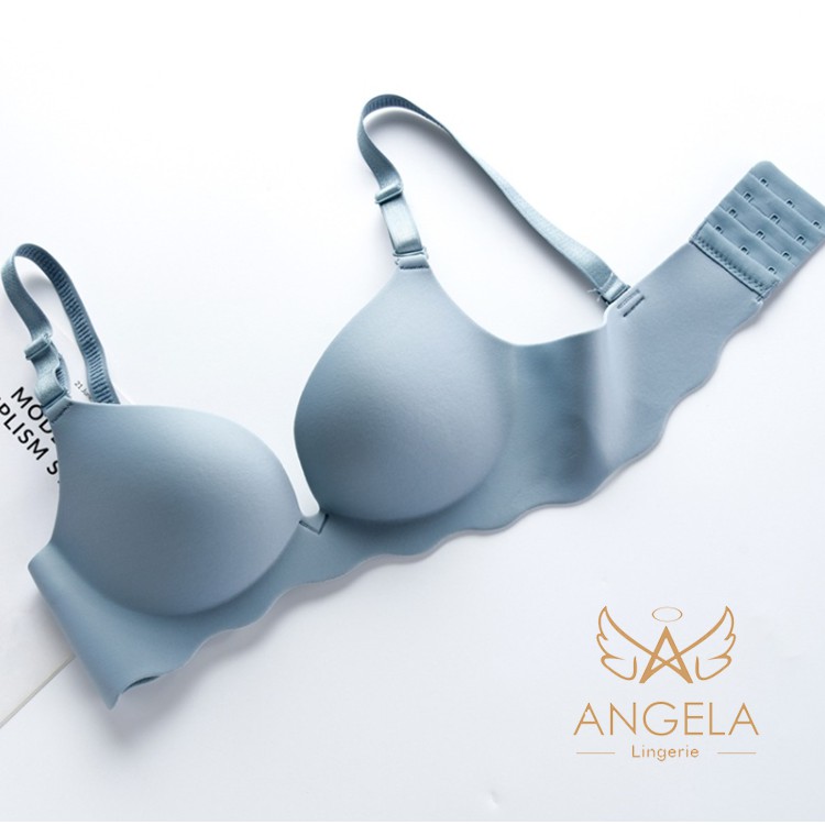 [ COD ] ANGELA Premium JAPAN Quality Seamless Sport Push Up Bra Set Celana Dalam Wanita Tanpa Kawat